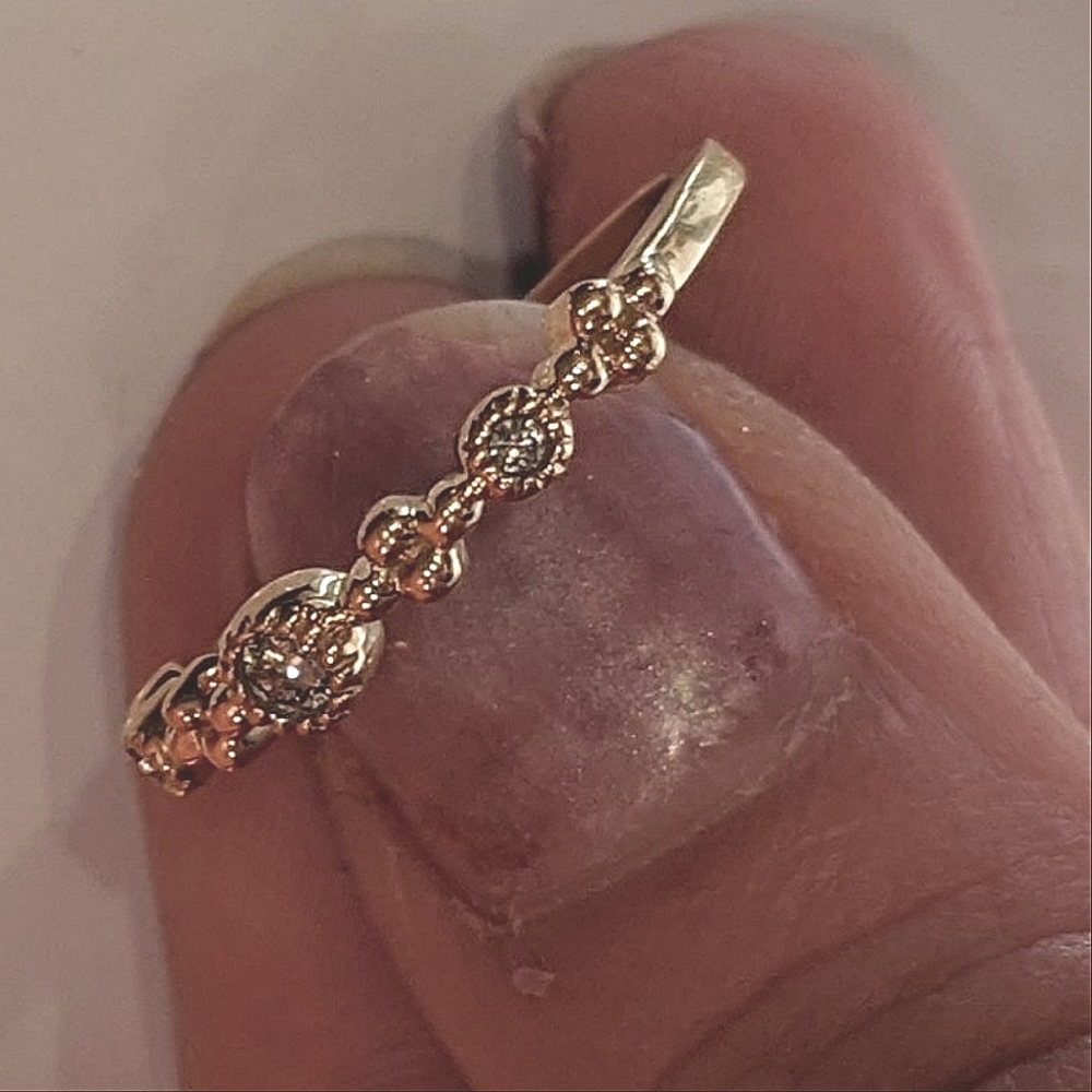 Gold and Diamond Handmade Ring